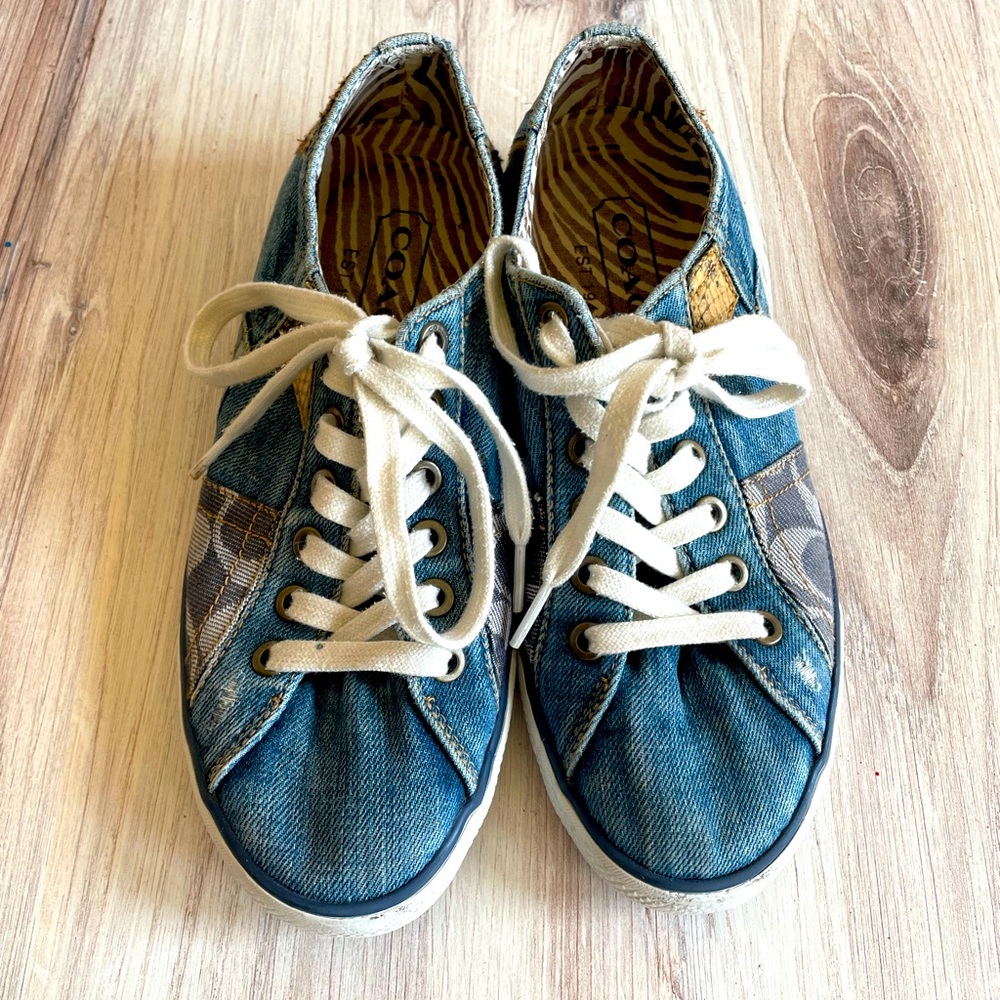 Coach Shoes, Coach Signature Shoes, Coach Logo Shoes, Coach Patchwork
